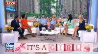 Fox News segment announcing a baby girl.