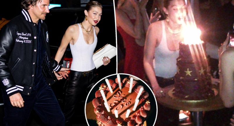 Gigi Hadid makes Bradley Cooper relationship Instagram-official with steamy kissing photo from her 30th birthday party