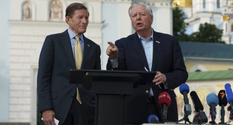 Graham, Blumenthal meet with Zelensky in Ukraine