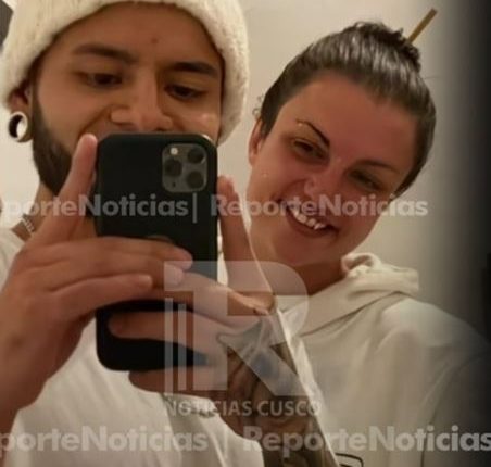 Selfie of Piero Villanueva and Hannah Almond.