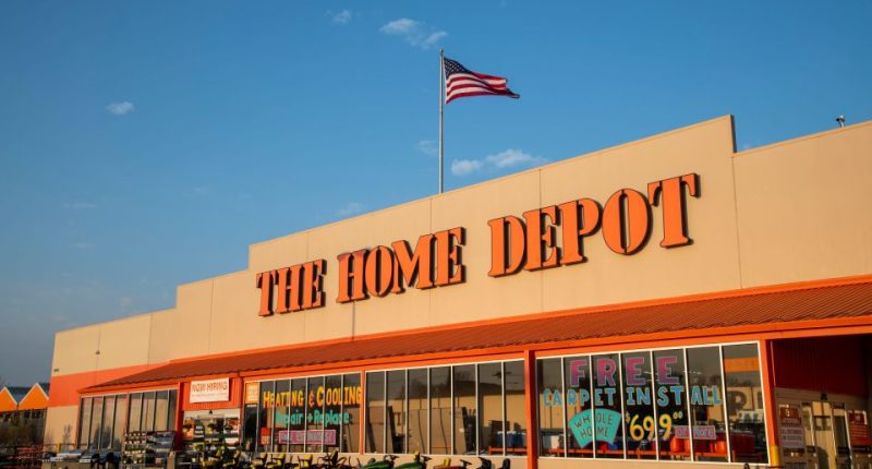 The Home Depot store in Lansing, Kansas.