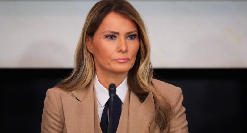 Melania Trump at a roundtable discussion on the Take It Down Act.