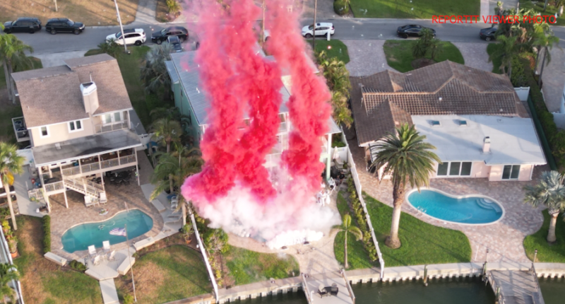 Indian Rocks Beach neighbors concerned over loud boom and pink plume of smoke
