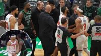Jaylen Brown appears to grab Josh Hart's crotch in heated Knicks-Celtics moment