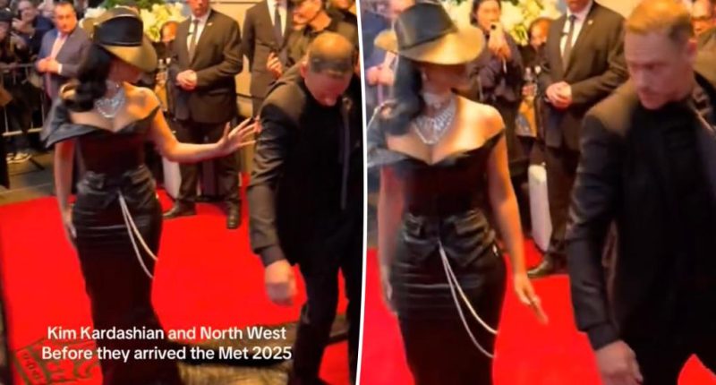 Kim Kardashian snaps at security guard for stepping on 2025 Met Gala dress