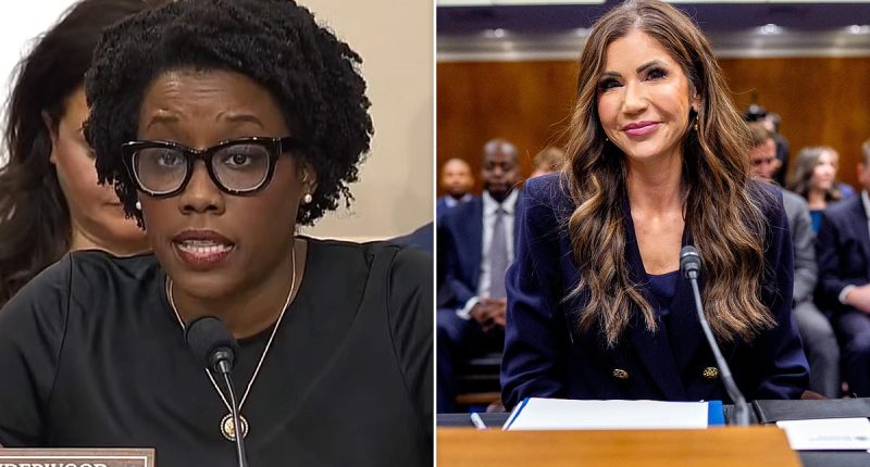 Kristi Noem is visibly stunned when Democratic rep takes her on