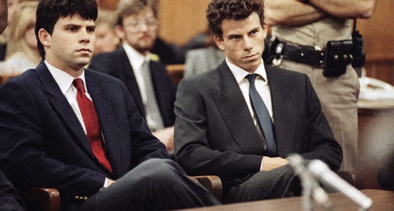 Lyle and Erik Menendez in court.