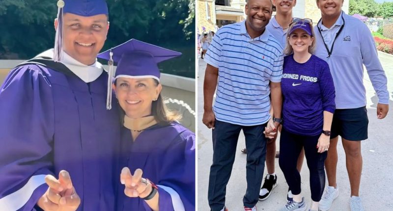 Mom and son graduate from TCU together during special Mother's Day weekend