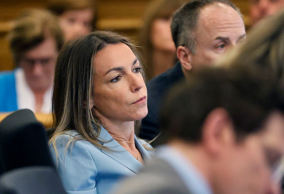 Karen Read at a murder trial.