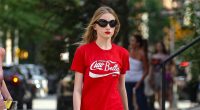 Naomi Watts' model kid Kai Schreiber in  Daisy Duke shorts in NYC