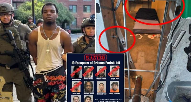 New Orleans fifth inmate Corey Boyd arrested, five fugitives still at large