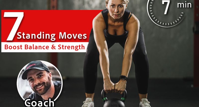 Over 50? These 7 Standing Exercises Will Transform Your Core Strength. Main Image. Female athlete working out with kettlebell at the gym.