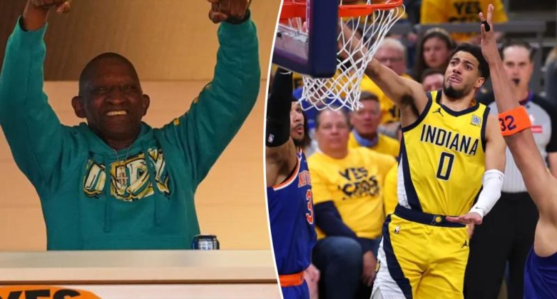 Pacers' Tyrese Haliburton torches Knicks with dad back in building