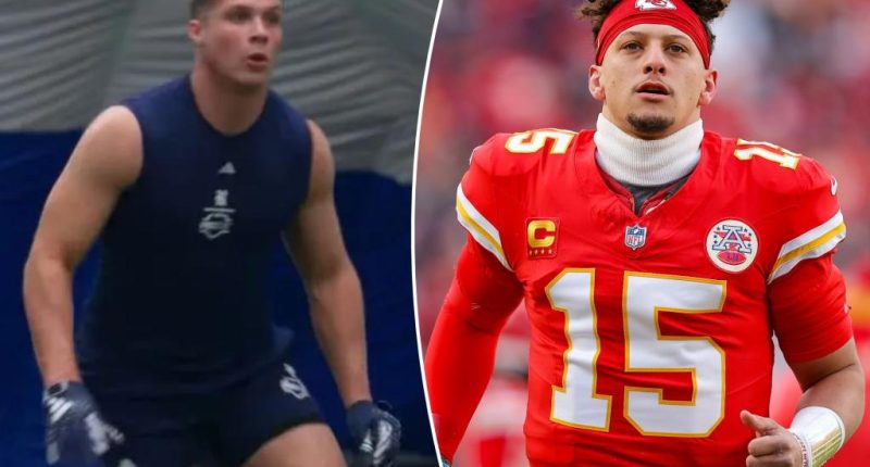 Patrick Mahomes' half-brother Graham Walker at Chiefs rookie camp