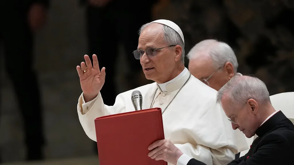 Pope Leo says family based on ‘union between a man and a woman,’ defends dignity of unborn