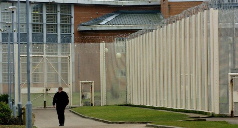 Exterior view of HMP Woodhill prison.