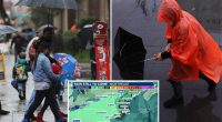 Rare May nor’easter hits Northeast ahead of holiday weekend, wind and rain