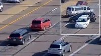 Reckless Ohio driver causes multi-vehicle crash by coming to full stop on busy interstate after missing exit — then flees