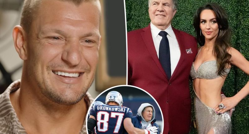 Rob Gronkowski bursts out laughing at joke about Bill Belichick's girlfriend Jordon Hudson