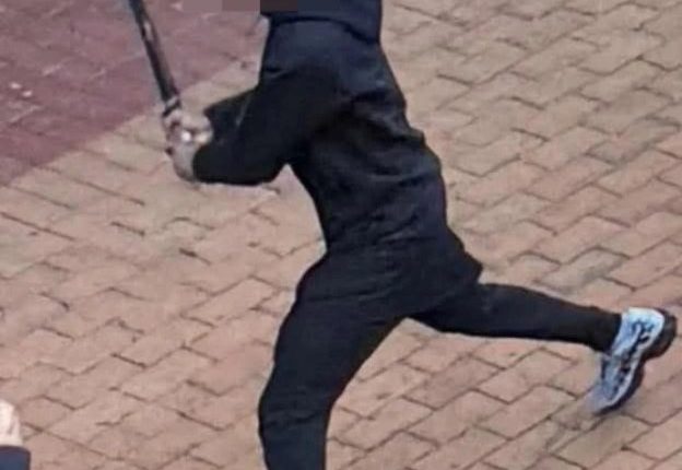 Person wielding a knife in a Melbourne shopping center.