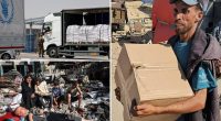 Shots fired at new Gaza food aid hub after thousands overrun center