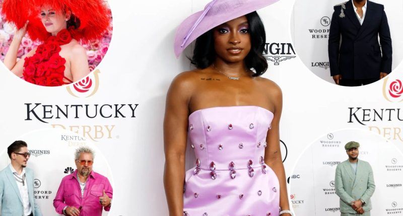 Simone Biles, Carmelo Anthony among celebrities taking in the 2025 Kentucky Derby
