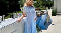 Marla Maples at a baby shower.