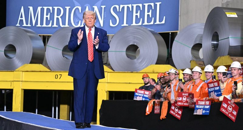 Trump DOUBLES tariffs on steel imports at appearance in Pittsburgh