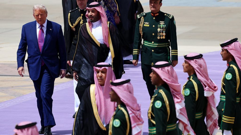 Trump arrives in Saudi Arabia for a lavish state visit