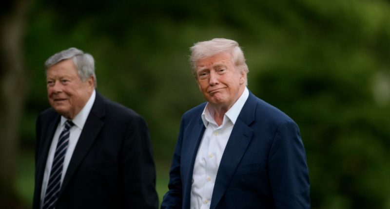 Donald Trump and Viktor Knavs at the White House.