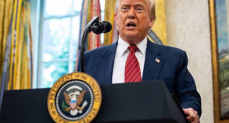 Trump reveals first big trade deal is with the UK