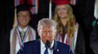 Trump takes 100-day victory lap at University of Alabama commencement speech