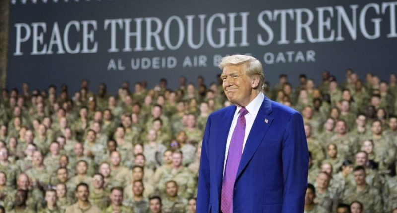 Trump touts investments as he departs Middle East