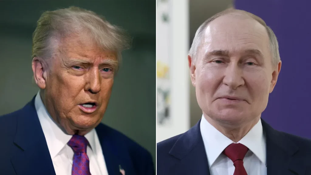 Trump warns Putin is 'playing with fire' after declaring the Russian president has 'gone absolutely CRAZY'