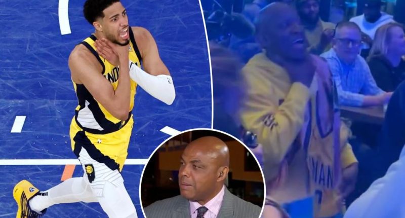 Tyrese Haliburton's dad shown in wild bar celebration