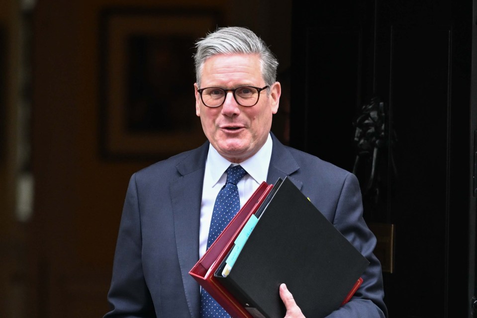 UK Prime Minister Keir Starmer leaving 10 Downing Street.