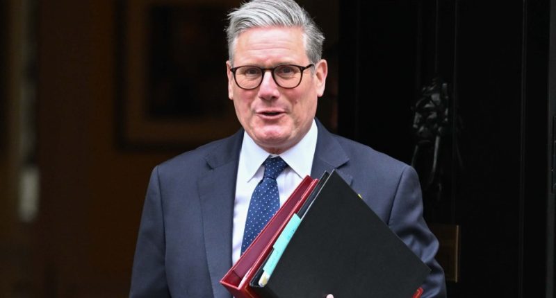 UK Prime Minister Keir Starmer leaving 10 Downing Street.
