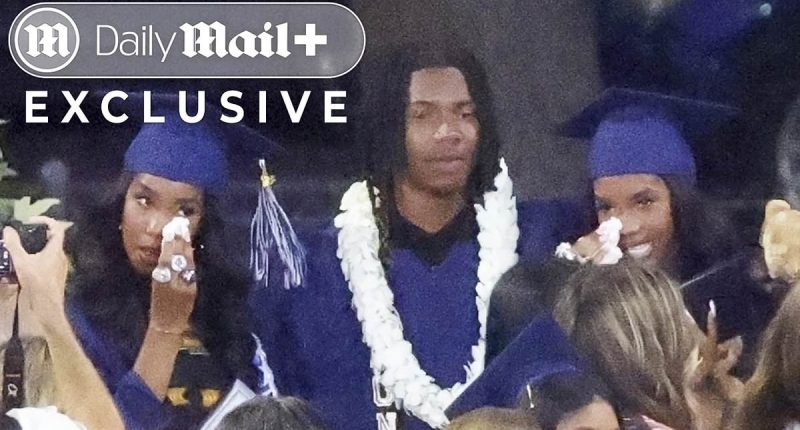 Video captures tearful Diddy family at his twins' graduation