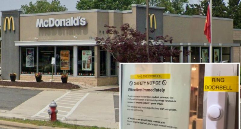 Virginia McDonald's bans customers under the age of 21 from entering its restaurant