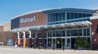 Entrance to a Walmart supermarket.