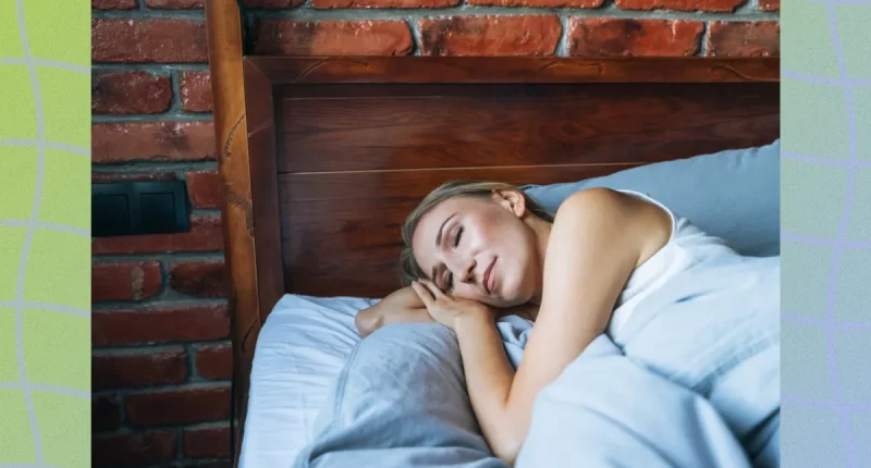woman sleeping peacefully in bed