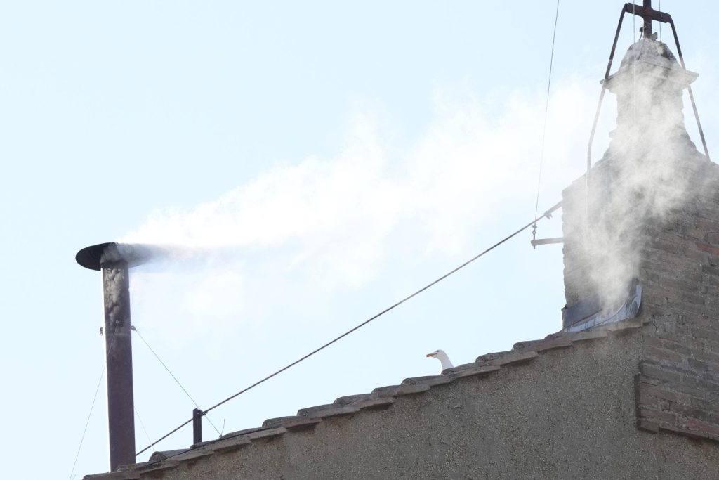 White smoke over Sistine Chapel as new pope chosen