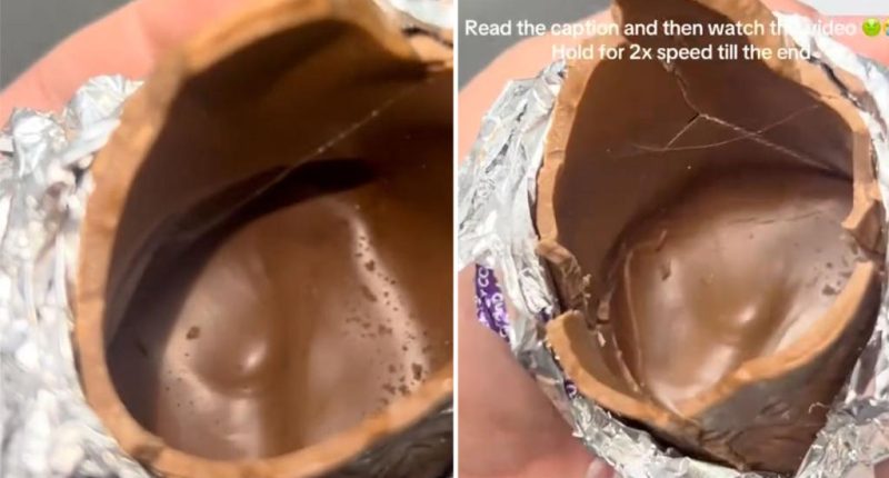 Woman finds horrifying discovery after eating Easter chocolate bunny