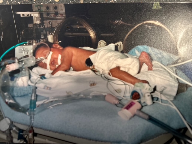 A courtesy image of Antonio in the NICU.