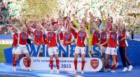 Arsenal Women 1-0 Barcelona Women: Substitute Stina Blackstenius scores only goal as Arsenal win Champions League for the first time in 18 years