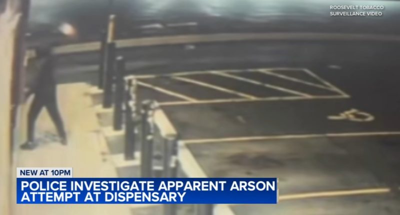 Attempted arson at Villa Park cannabis dispensary on Roosevelt Road possibly connected to Chicago Molotov cocktail attacks: police