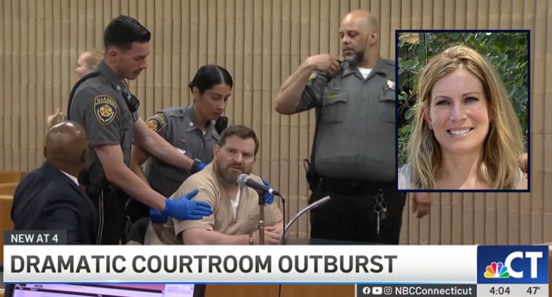 Ax murderer has outburst before sentenced to prison