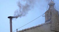 Black smoke pours from Sistine Chapel chimney as second and third pope ballots unsuccessful