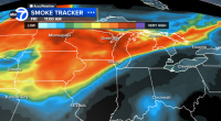 Canadian wildfire smoke headed toward Chicago, could leave smokey skies for weekend forecast