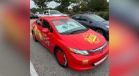 Car painted to look like 'Lightning McQueen' totaled in crash